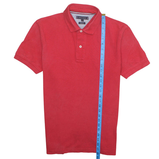 Tommy Hilfiger Men’s Red Regular Fit Cotton Polo Shirt L