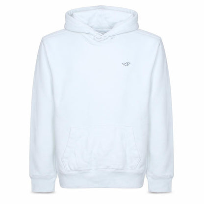 Mens UK Size L Hollister White Pullover Hoodie