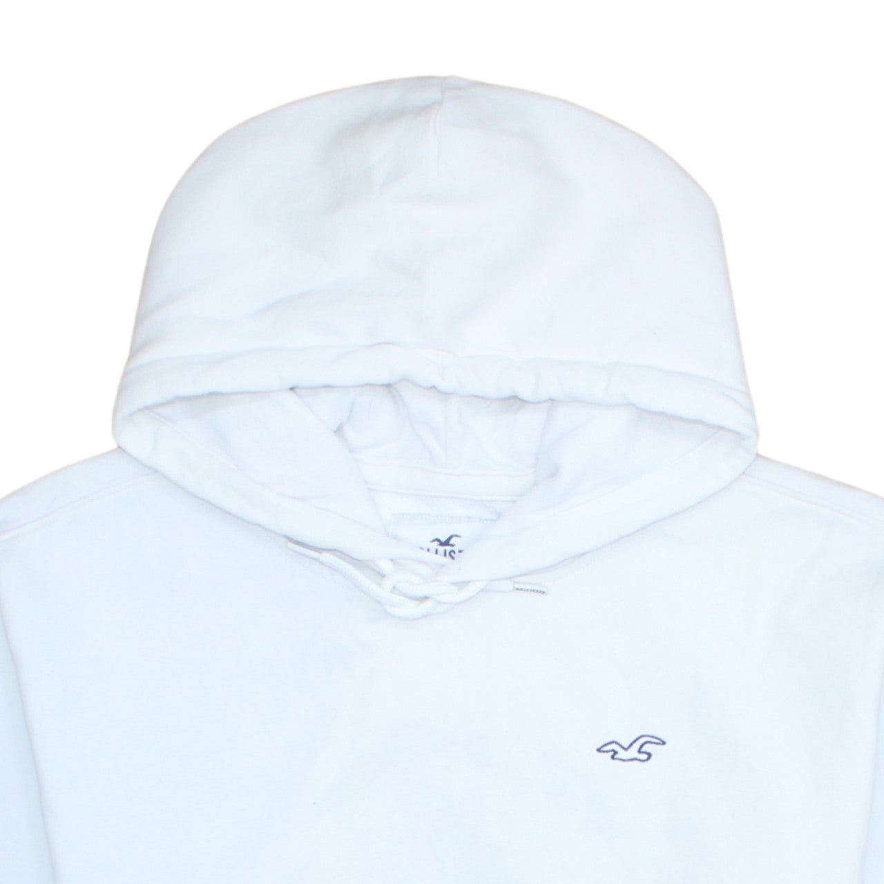 Mens UK Size L Hollister White Pullover Hoodie