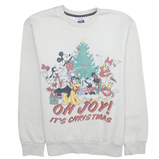 Womens UK Size S Disney at George White Pullover Sweatshirt