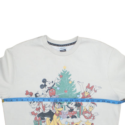 Womens UK Size S Disney at George White Pullover Sweatshirt