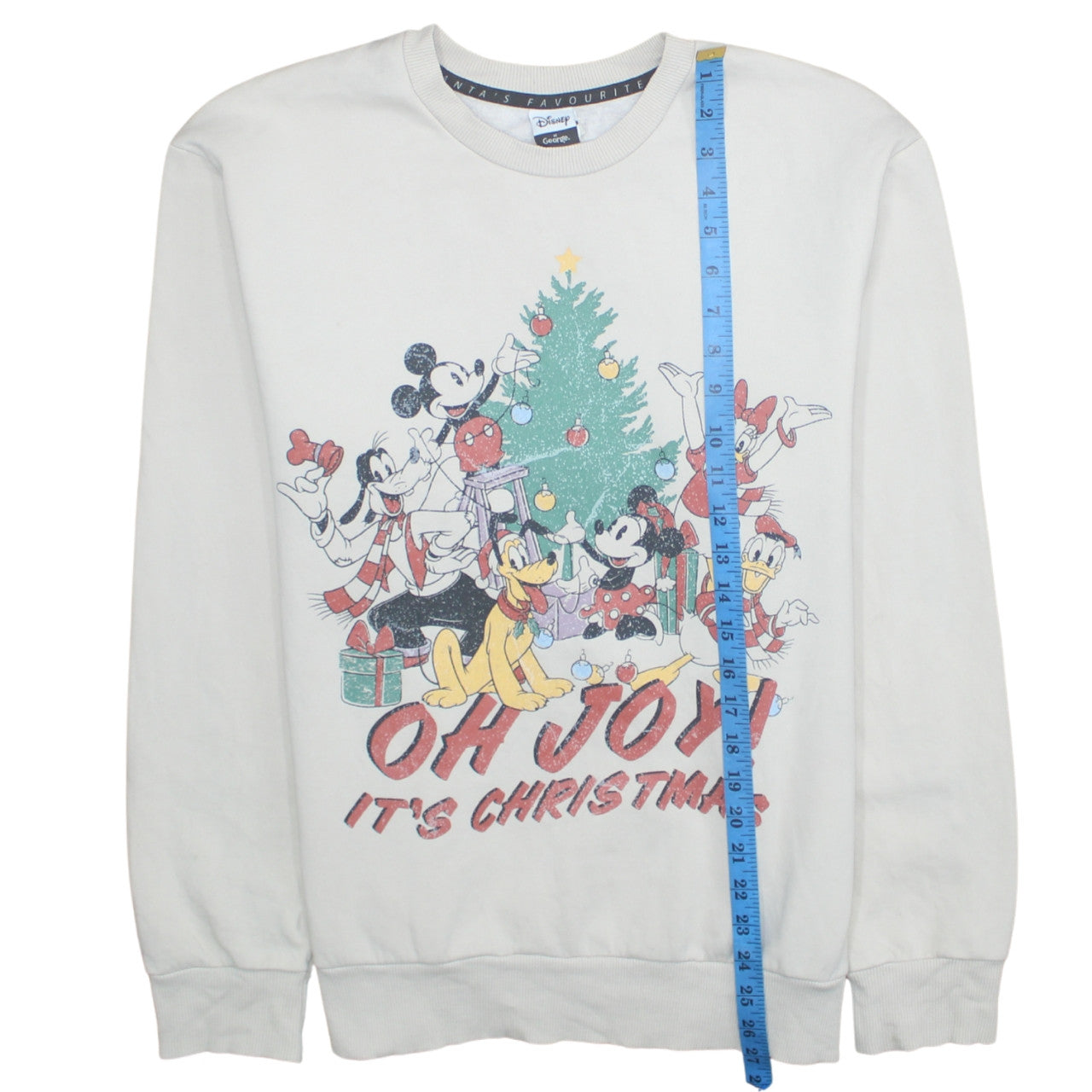Womens UK Size S Disney at George White Pullover Sweatshirt