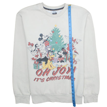Womens UK Size S Disney at George White Pullover Sweatshirt