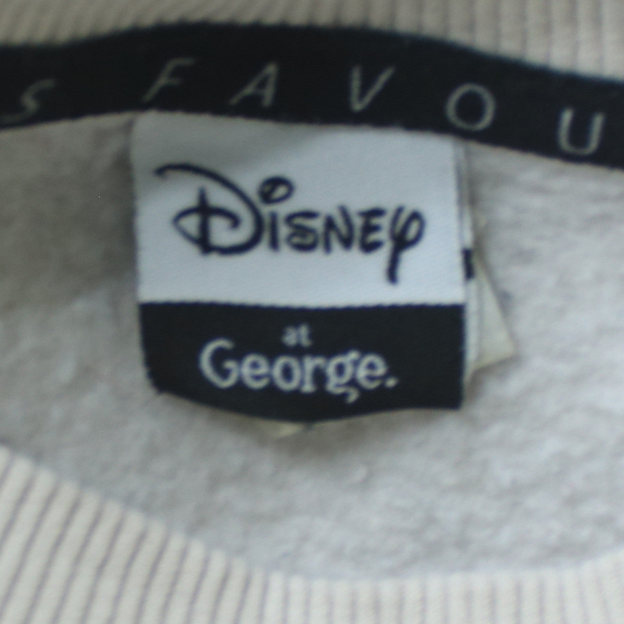Womens UK Size S Disney at George White Pullover Sweatshirt