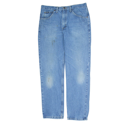 Lee Men's Blue Regular Fit Straight Denim Jeans