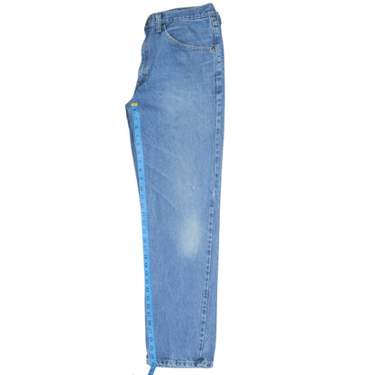 Lee Men's Blue Regular Fit Straight Denim Jeans