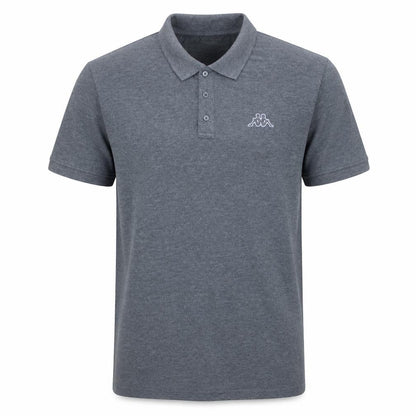 Kappa Mens Grey Polo Shirt XL Regular Fit Short Sleeve