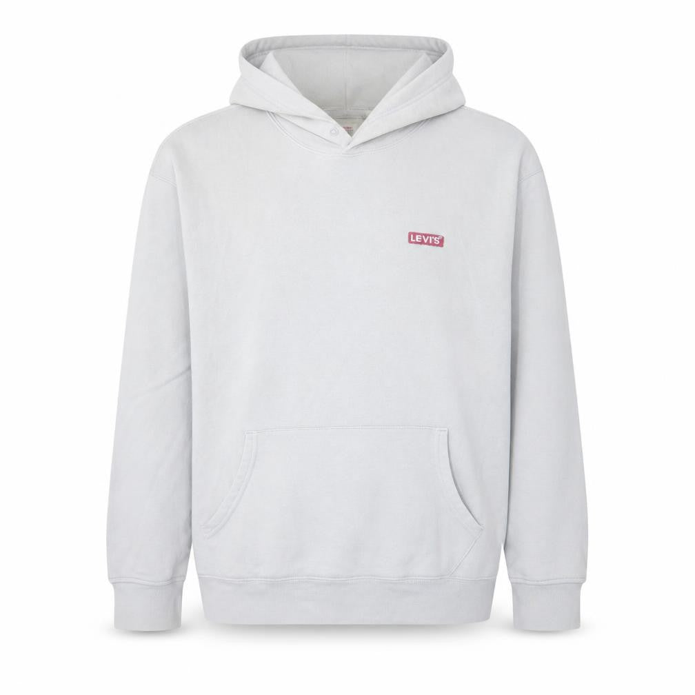 Mens UK Size L Levi's White Pullover Hoodie