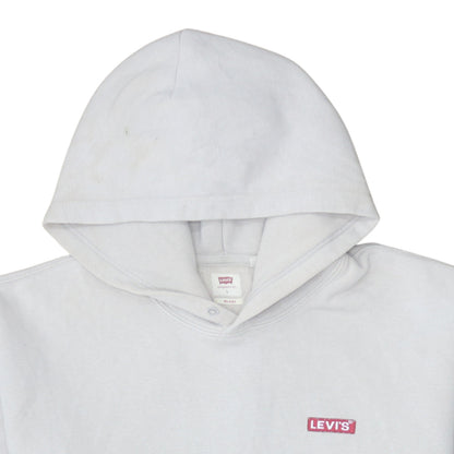Mens UK Size L Levi's White Pullover Hoodie