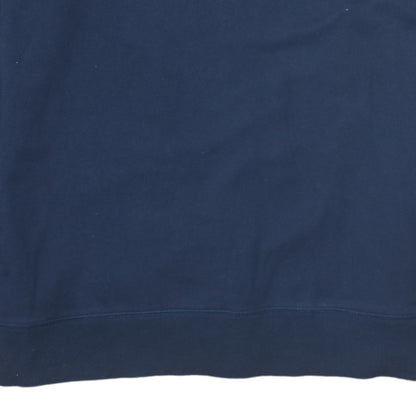 Tommy Hilfiger Men's Blue Cotton Crew Neck Sweatshirt M