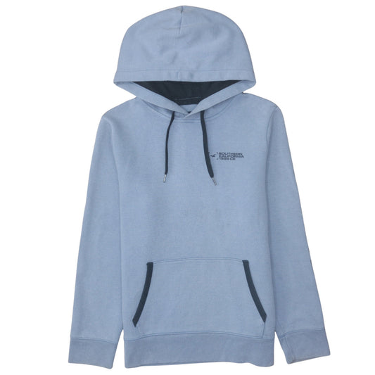 Mens UK Size M Hollister Blue Pullover Hoodie