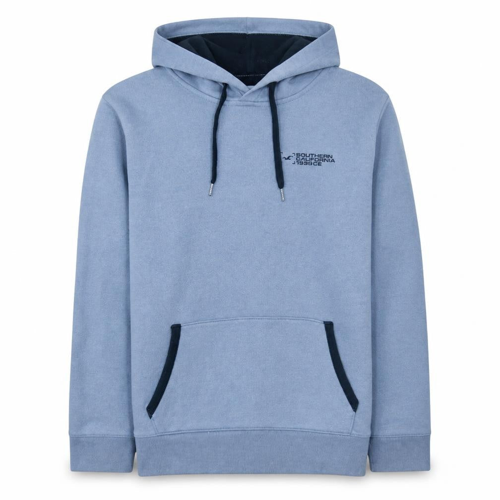 Mens UK Size M Hollister Blue Pullover Hoodie