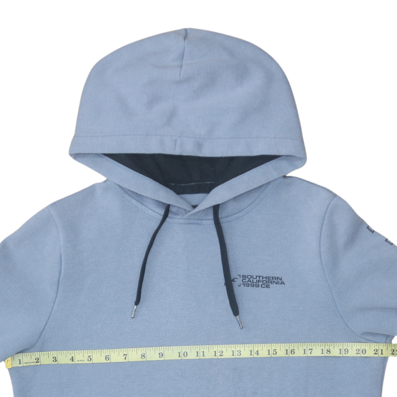 Mens UK Size M Hollister Blue Pullover Hoodie