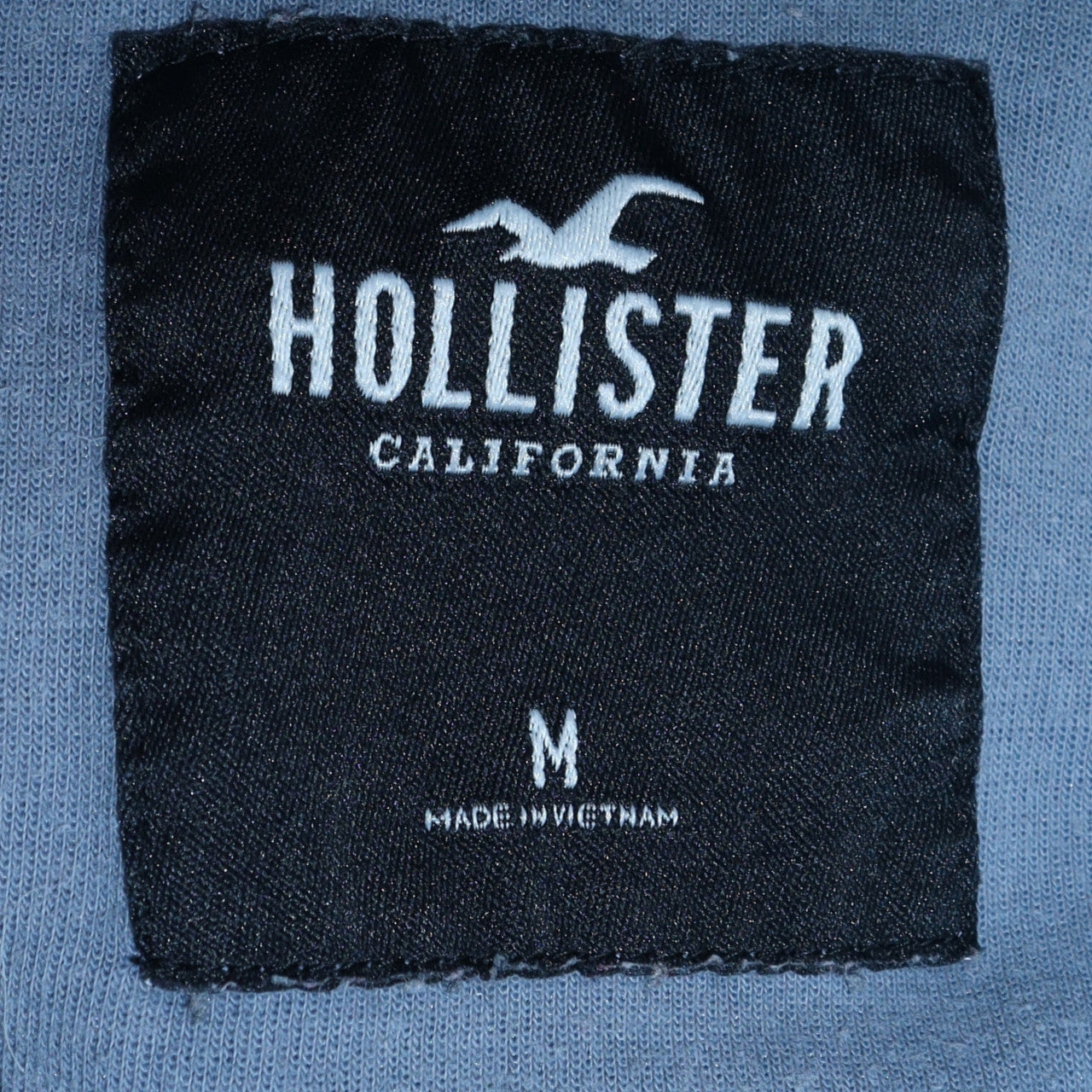 Mens UK Size M Hollister Blue Pullover Hoodie