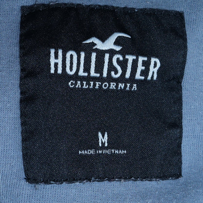 Mens UK Size M Hollister Blue Pullover Hoodie