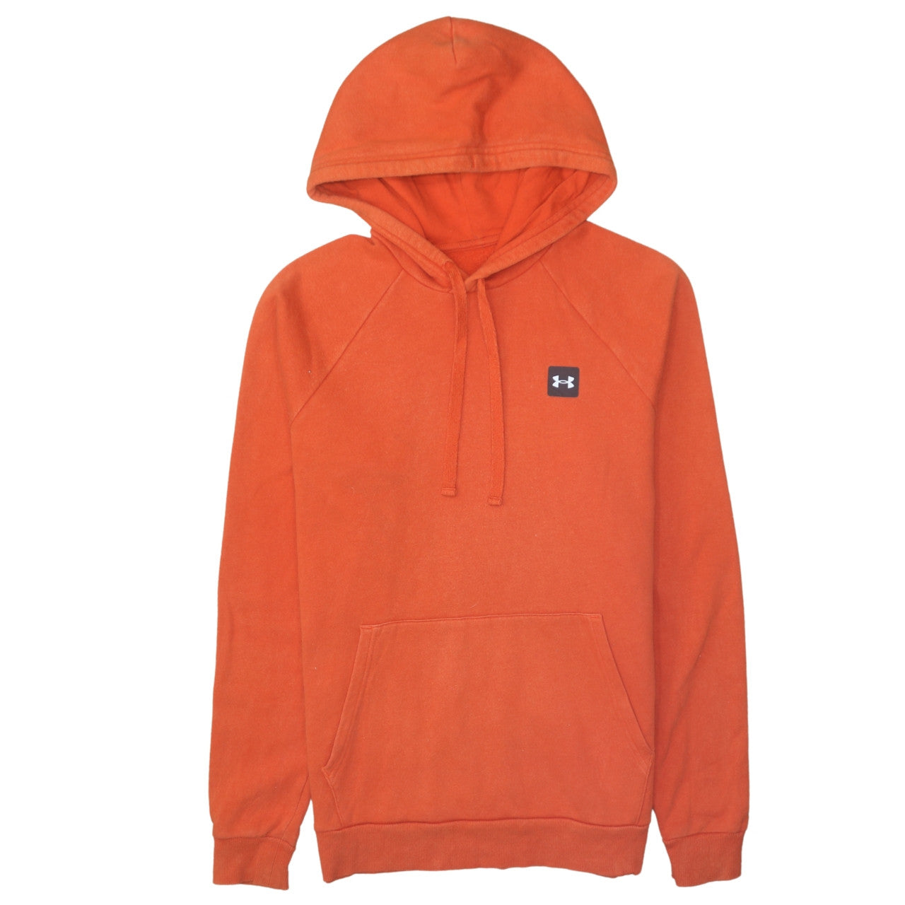 Mens UK Size S Under Armour Orange Pullover Hoodie