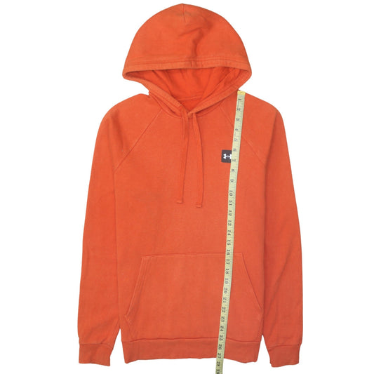 Mens UK Size S Under Armour Orange Pullover Hoodie