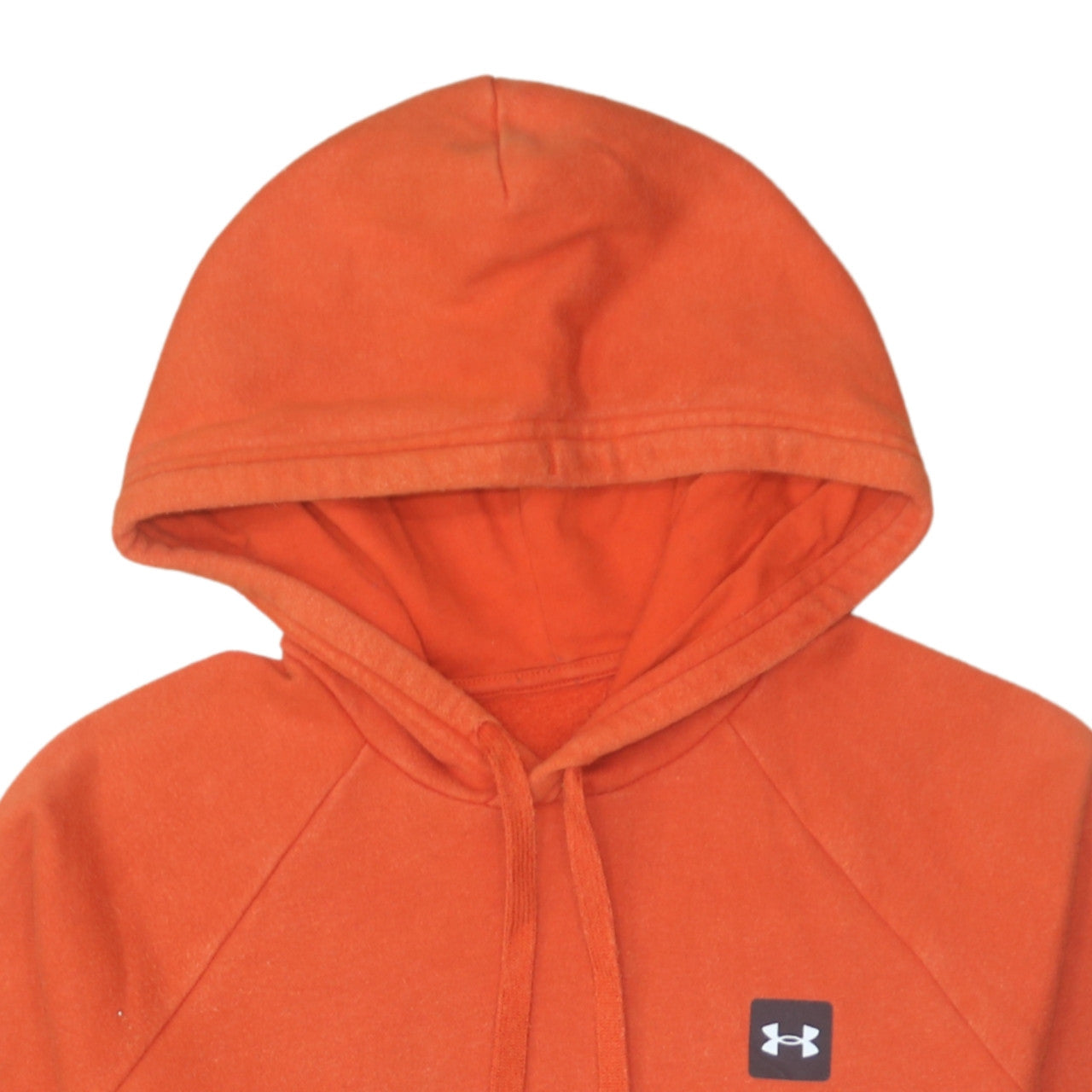 Mens UK Size S Under Armour Orange Pullover Hoodie