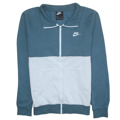 Mens UK Size S Nike Blue Full Zip Sweatshirt