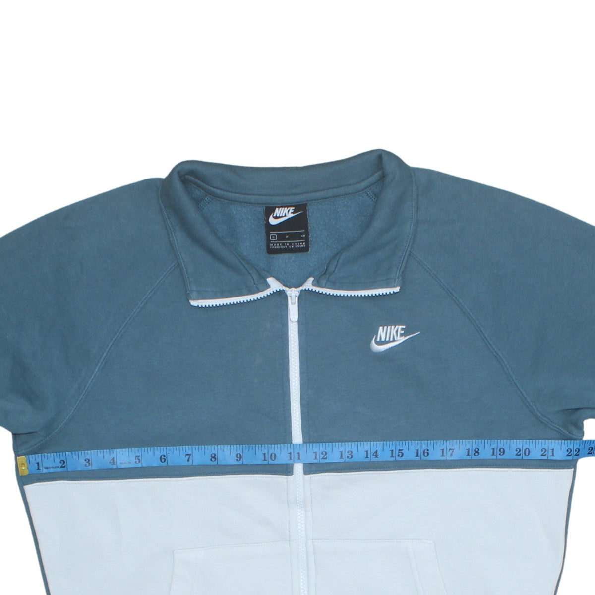 Mens UK Size S Nike Blue Full Zip Sweatshirt