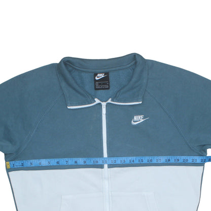 Mens UK Size S Nike Blue Full Zip Sweatshirt