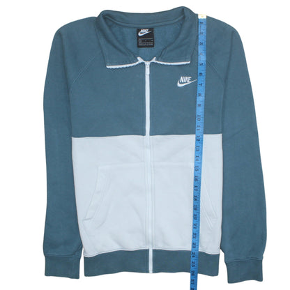 Mens UK Size S Nike Blue Full Zip Sweatshirt