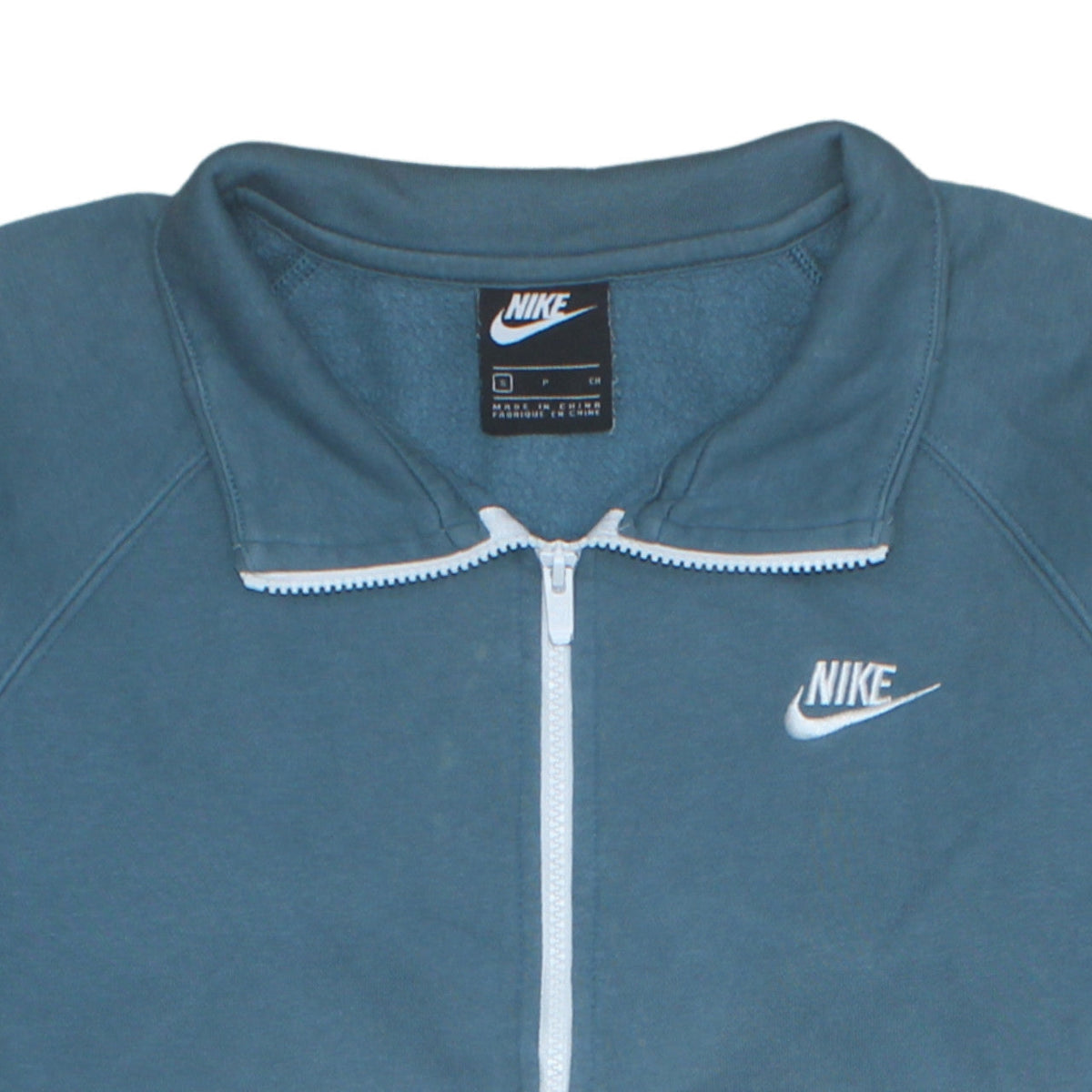 Mens UK Size S Nike Blue Full Zip Sweatshirt