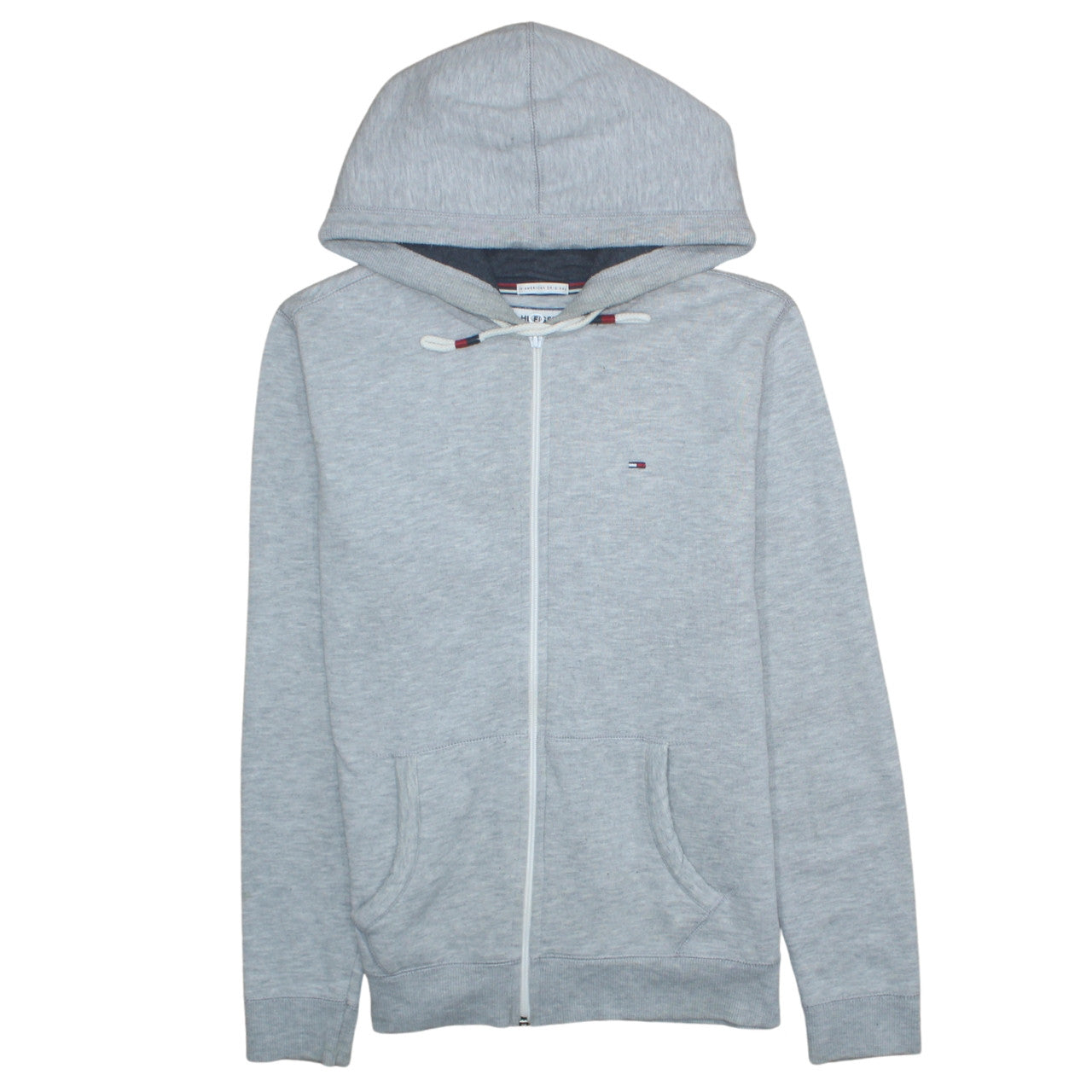 Mens UK Size M Hilfiger Denim Grey Full Zip Hoodie