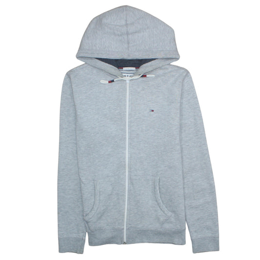 Mens UK Size M Hilfiger Denim Grey Full Zip Hoodie