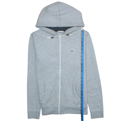 Mens UK Size M Hilfiger Denim Grey Full Zip Hoodie