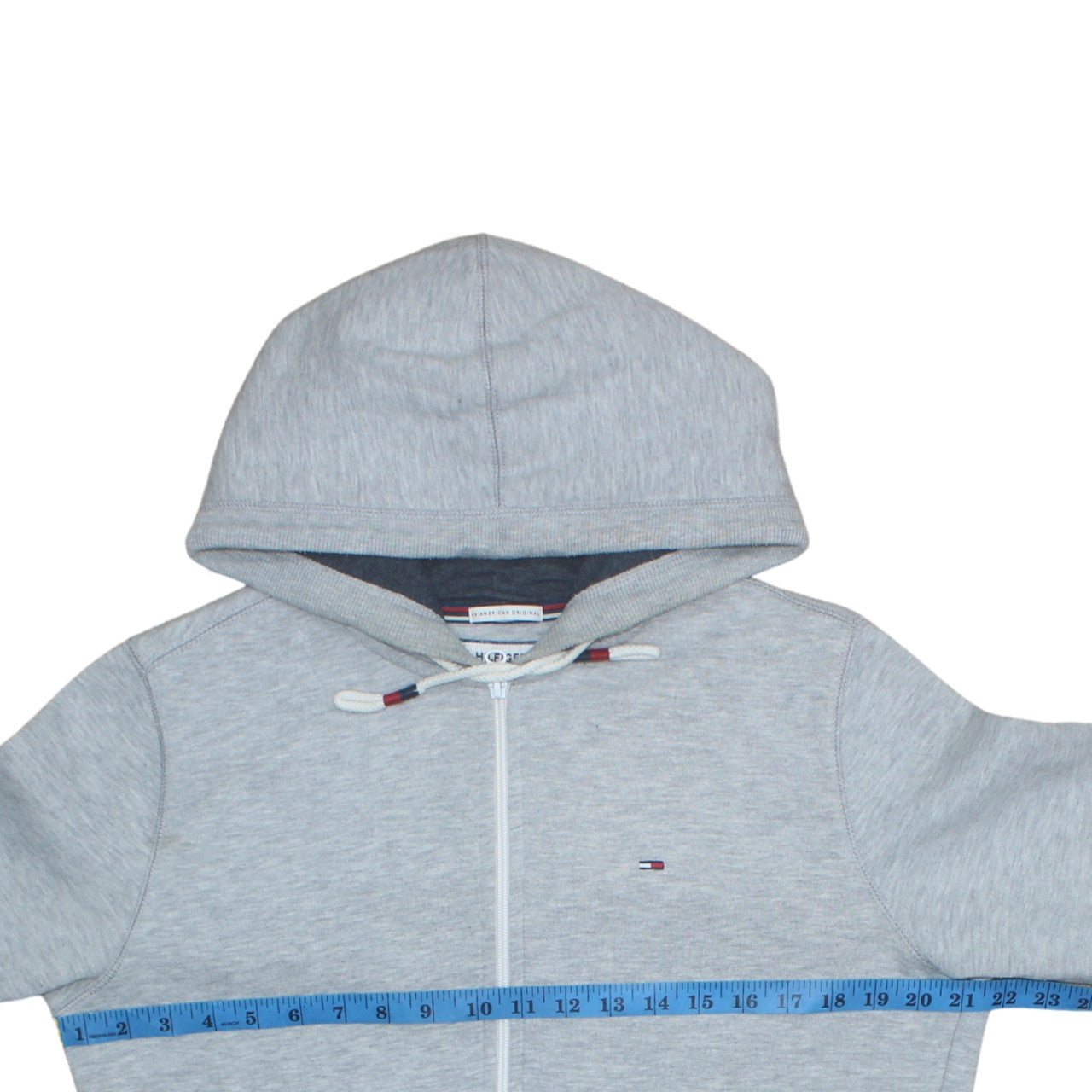 Mens UK Size M Hilfiger Denim Grey Full Zip Hoodie