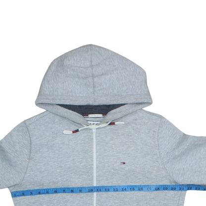 Mens UK Size M Hilfiger Denim Grey Full Zip Hoodie