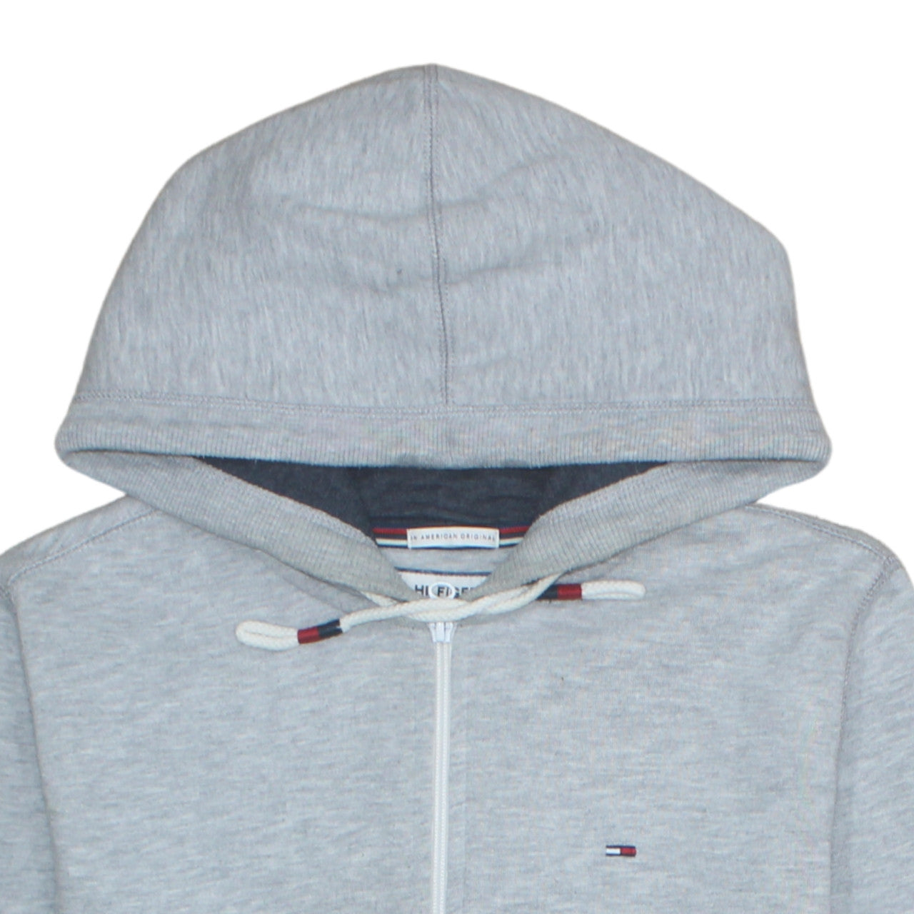 Mens UK Size M Hilfiger Denim Grey Full Zip Hoodie