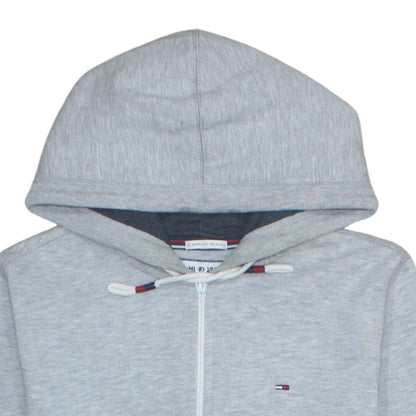 Mens UK Size M Hilfiger Denim Grey Full Zip Hoodie