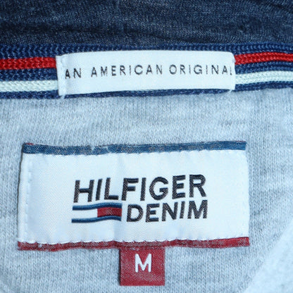 Mens UK Size M Hilfiger Denim Grey Full Zip Hoodie