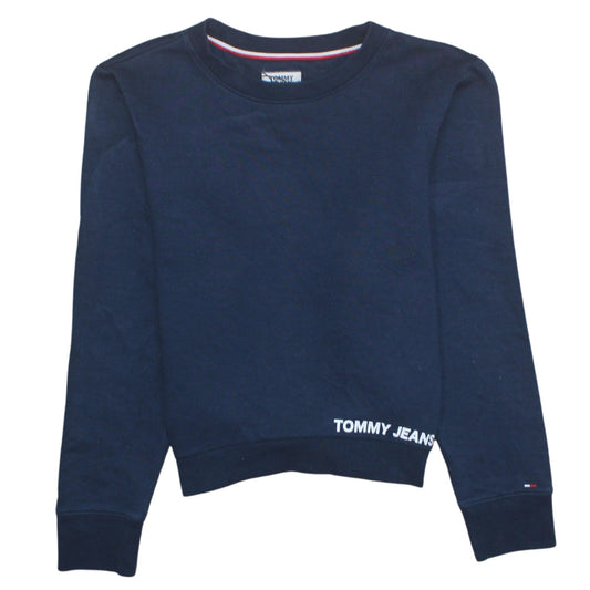 Mens UK Size XS Tommy Jeans Blue Pullover Sweatshirt