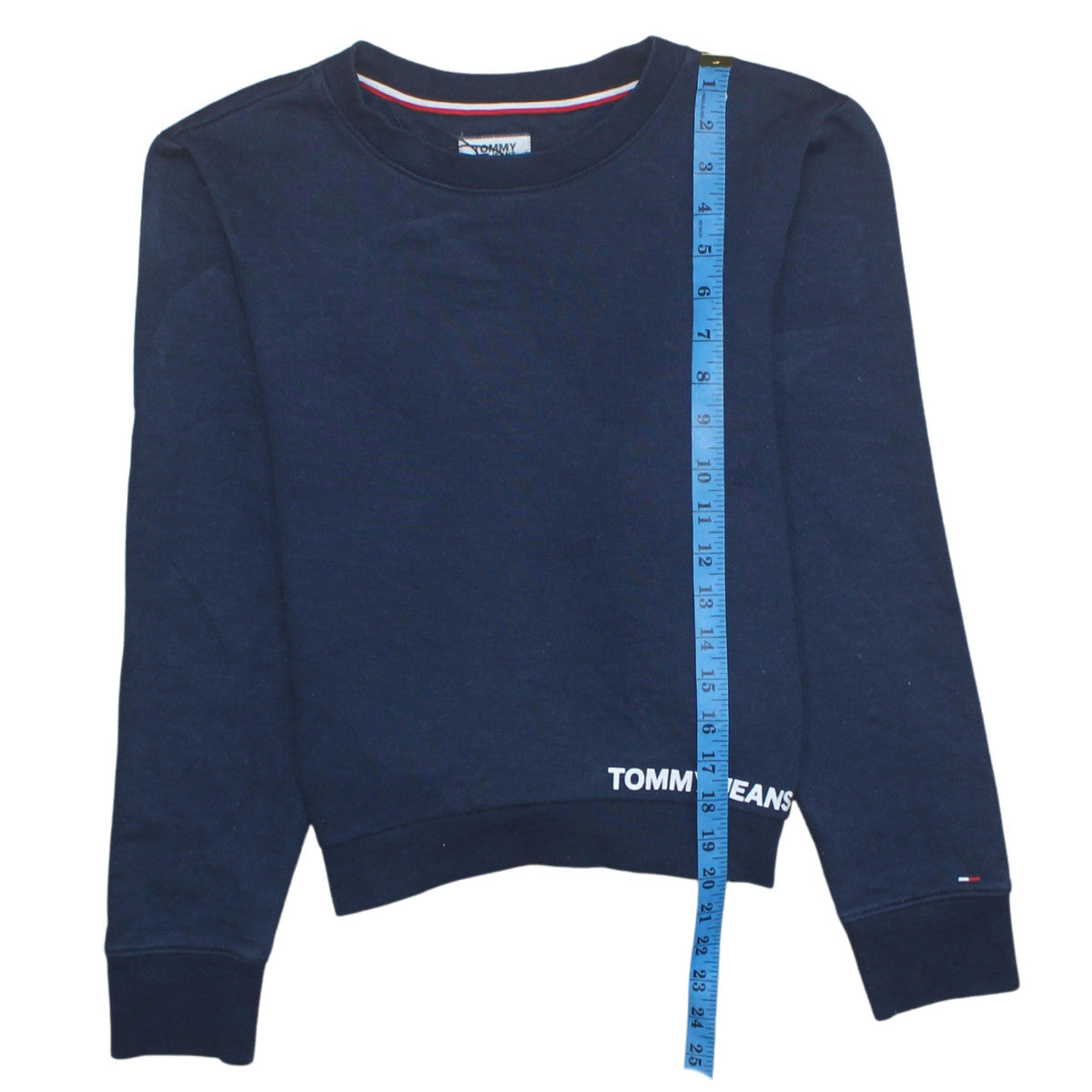 Mens UK Size XS Tommy Jeans Blue Pullover Sweatshirt