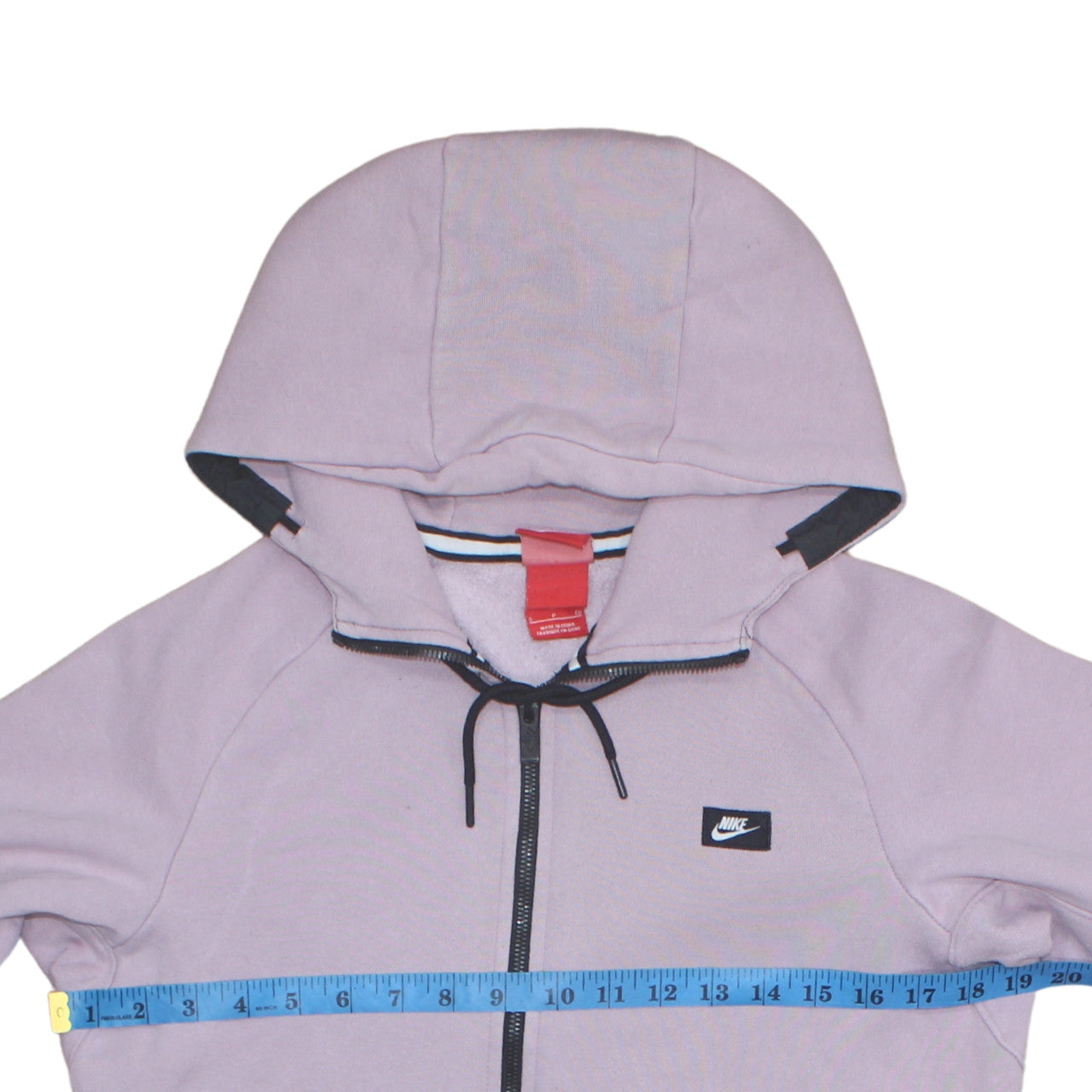 Womens UK Size S Nike Purple Full Zip Hoodie