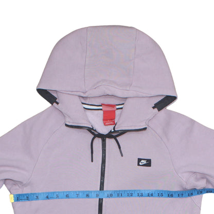 Womens UK Size S Nike Purple Full Zip Hoodie
