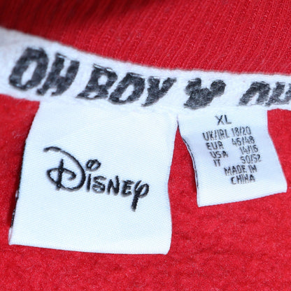Womens UK Size XL Disney Red Pullover Sweatshirt