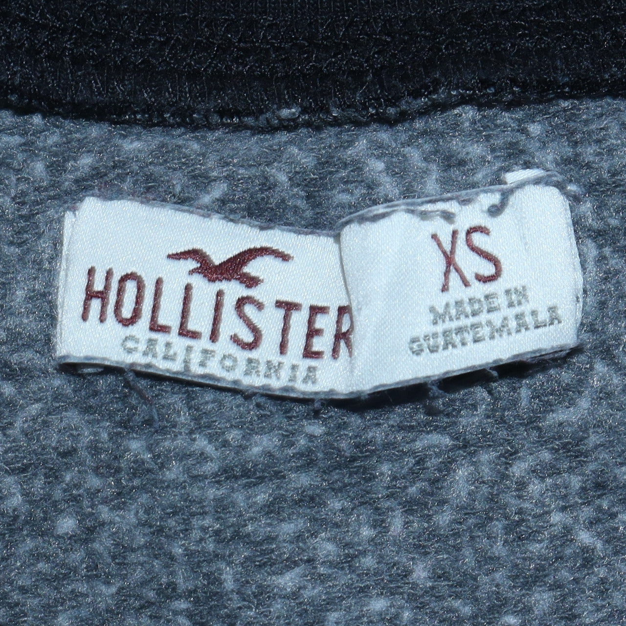 Mens UK Size XS Hollister Grey Pullover Sweatshirt