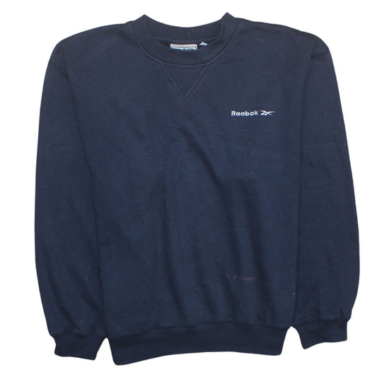 Mens UK Size S Reebok Blue Pullover Sweatshirt