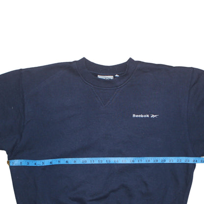 Mens UK Size S Reebok Blue Pullover Sweatshirt