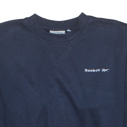Mens UK Size S Reebok Blue Pullover Sweatshirt