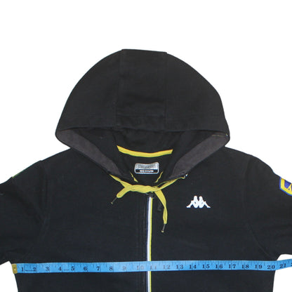 Mens UK Size M Kappa Black Full Zip Hoodie