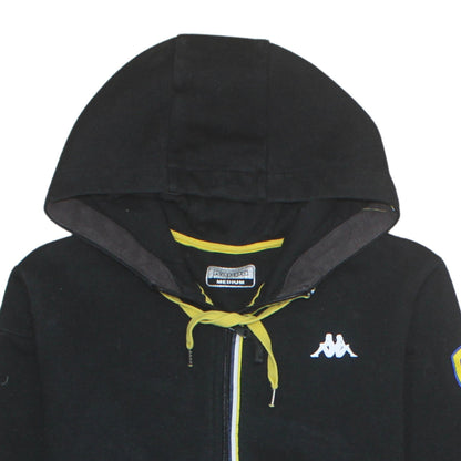 Mens UK Size M Kappa Black Full Zip Hoodie