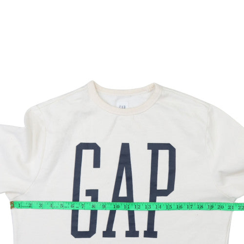 Mens UK Size M GAP White Pullover Sweatshirt
