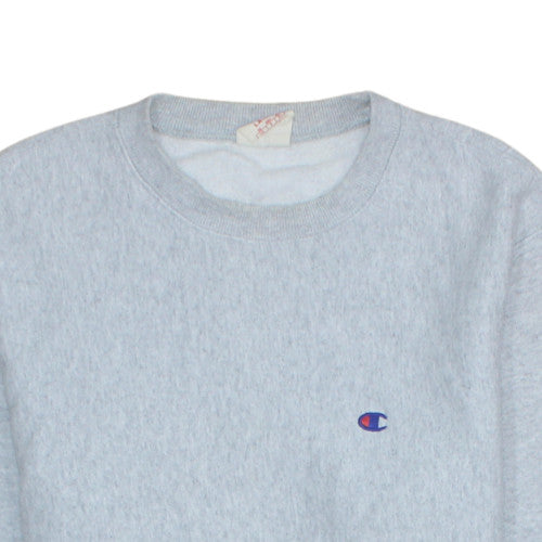 Mens UK Size L Champion Grey Pullover Sweatshirt