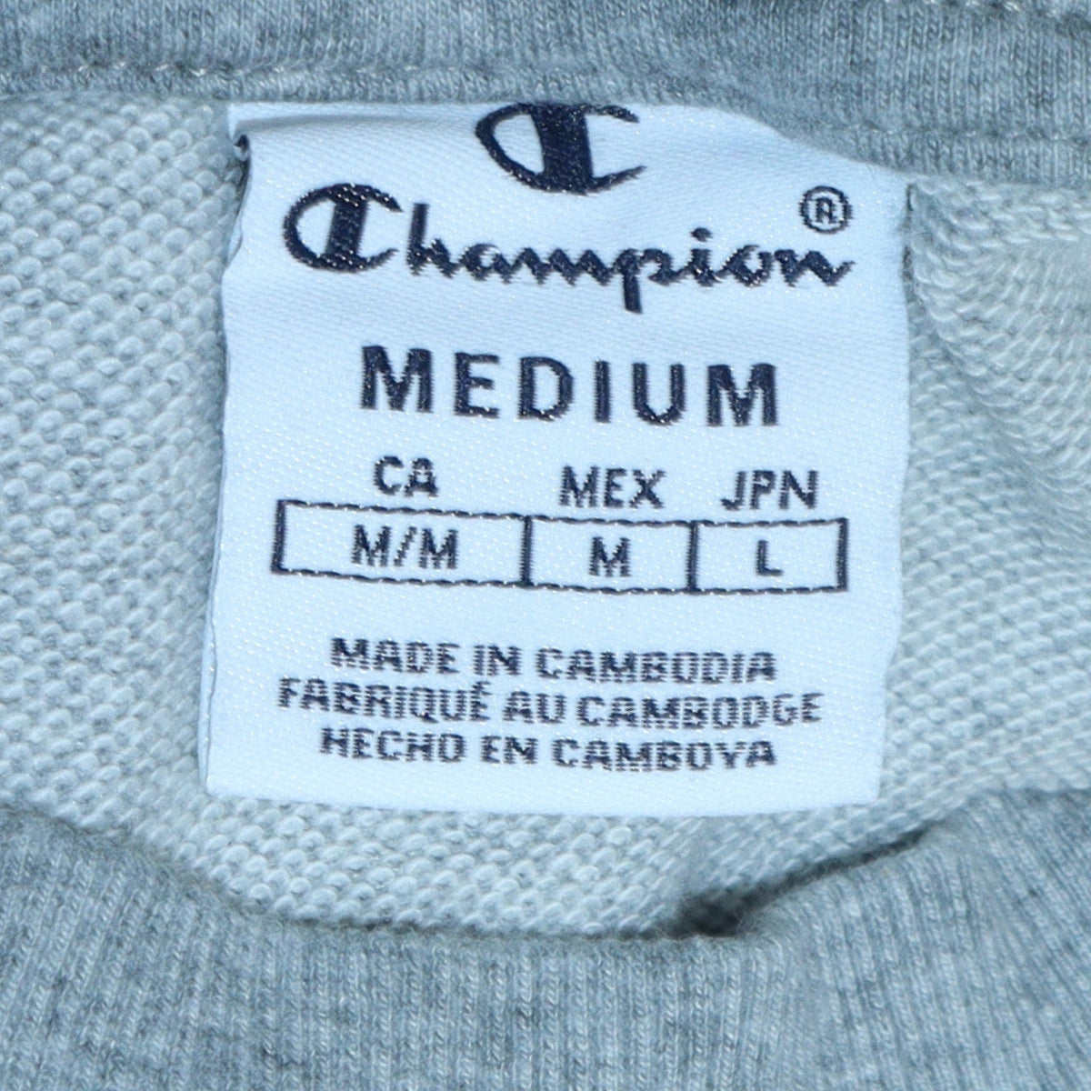 Mens UK Size M Champion Grey Pullover Sweatshirt