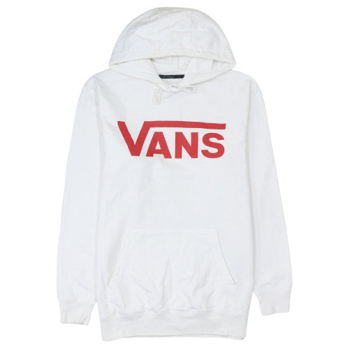 Mens UK Size M Vans White Pullover Hoodie